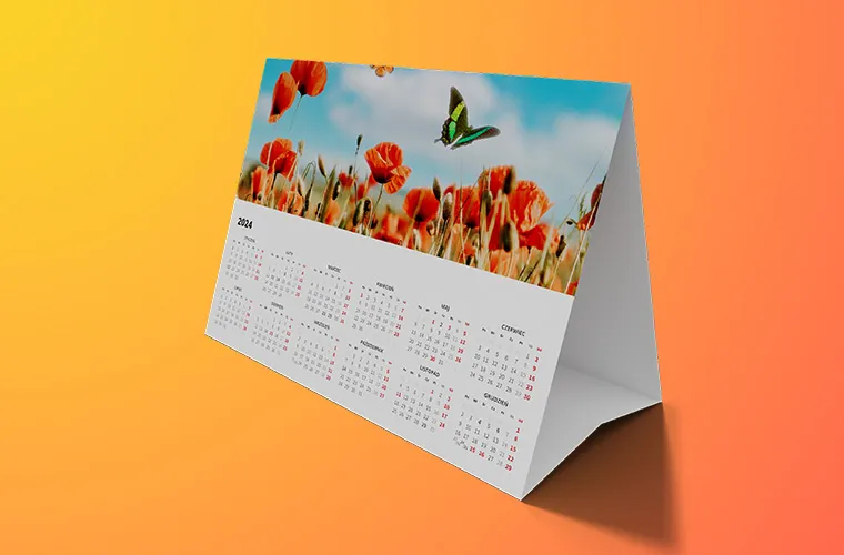 Zalety kalendarzy biurkowych typu piramidka: